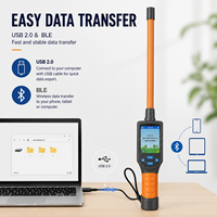 Lecteur RFID portable 134,2 KHz basse fréquence pour identification d'animaux, scanner d'étiquettes auriculaires, stockage de 20 000 enregistrements pour l'identification des animaux de ferme
