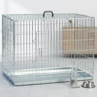 Cage pour chien en fer pliable, cage en fil métallique solide, simple, écologique, emballage en boîte