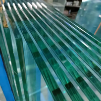 Economical Budget Friendly High Acoustic Insulation Tempered Clear Glass Panels for Office Building Outdoor Staircase Decoration