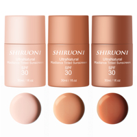 Crème solaire teintée hydratante et illuminante à large spectre de protection UV, minérale ultra-naturelle, marque privée, SPF 30