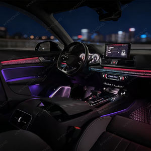 Pour Audi Q5 néon LED voiture lumière ambiante automobile éclairage ambiant 12v éclairage intérieur mise à niveau LED symphonie lumière qui coule - Product Image 5