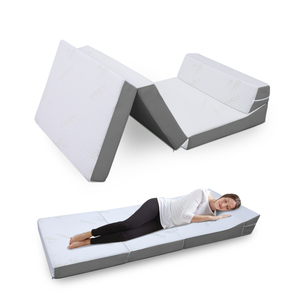 4 "dày tri-gấp Bộ nhớ bọt nệm với chỉnh hình bọt nệm có thể tháo rời có thể gập lại giường cho lều/Cắm trại/khách gối - Product Image 1