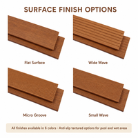 Plancher de balcon en bambou antidérapant moderne pour extérieur, 140 mm de large, à rainures carrées, pour appartement, terrasse, jardin, parc
