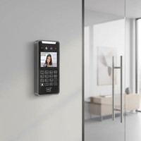 Dispositivo de Control de Acceso y Asistencia con Reconocimiento Facial, Lector de Códigos QR, RFID, Wiegand, Visión Nocturna, Reinicio de Logotipo, Pantalla Táctil, Wi-Fi