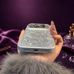 เคสโทรศัพท์หรูหรา PC ประดับกลิตเตอร์กันกระแทกพร้อมสายคล้องสำหรับ iPhone - Product Image 6