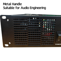 Amplificateur de puissance professionnel 4 canaux en métal pour montage en rack, idéal pour la scène, les salles de conférence et l'ingénierie, avec protection contre la surchauffe F-4400
