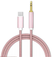 Cable Adaptador Auxiliar Tipo C a 3.5mm, Conductor de Cobre Puro para Auriculares, Computadora, Automóvil, Teléfono - Carga Rápida 3A, Transferencia de Datos de Alta Velocidad