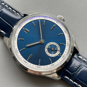 Montre mécanique pour homme en acier inoxydable de luxe, best-seller, étanche, bracelet de 20 mm à motif crocodile, bleu foncé - Product Image 3