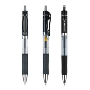 Promotional <b>Retractable</b> 0.5mm Gel <b>Pens</b> Blue Ink Office Supplies Personalized Custom Logo Classic Click Plastic - Product Image 1