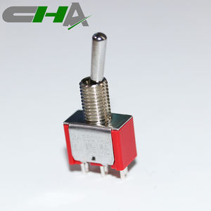 Interrupteur à bascule en laiton CHA Factory, qualité fiable, 5A/125VAC, marche/arrêt/marche - Product Image 2