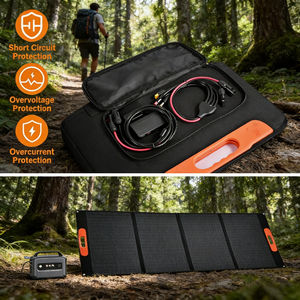 Panneau solaire portable pliable Alecter Emergency Power 400W 40V USB QC Type-C IP67 étanche 23% haute efficacité 4 béquilles - Product Image 5