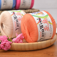 5# 100% Pure Cotton Hand Knitting Crochet Yarn Eco-Friendly Recycled Linen Lace Yarn for Infant Baby Weaving Crochet