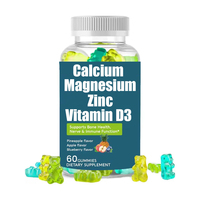 Gummies 3-en-1 Calcium Magnésium Zinc en Gros pour Usines – Complexe avec D3 & K2 pour les Os