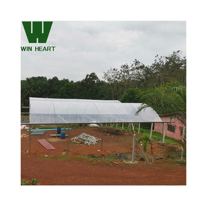 Grande Serre pour Animaux avec Double Couche en PE Abri de Pluie Multi-travées Cadre en Métal Ombrage Maison Verte pour Animaux Verts - Product Image 2