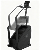 Machine d'escalade électrique commerciale - Résistance réglable sur 10 niveaux, écran LED, capacité de 200 kg, en acier/fer, durable