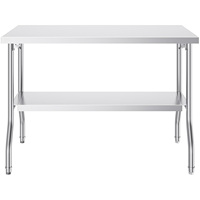 Table de travail pliable en acier inoxydable pour cuisine commerciale et restaurant