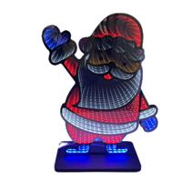 Nouvelle Série Noël Moderne 2025 – Enseigne Néon 3D Personnalisée à LED Alimentée par Piles, Veilleuse, Décorations de Noël, Miroir Infini