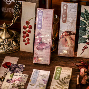 30 pièces/paquet signet emballé dans une boîte <span class=keywords><strong>Mori</strong></span> Style saison lumière rétro haute qualité personnalité étudiant papeterie - Product Image 2