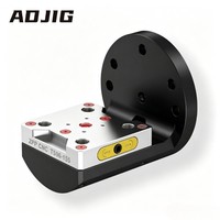 Adaptateur de base de serrage à point zéro L200 pour table rotative 4 axes, outillage rapide de changement de plaque, dispositif de maintien de pièce CNC de précision