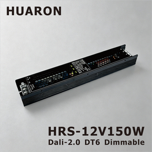 12V 150W HRS DALI DT6 Dimmer LED Lighting AC-<span class=keywords><strong>DC</strong></span> Converter Wide AC 100-277V แยกส่วน 1500V ทนทานต่อการกระพริบ ป้องกันไฟฟ้าลัดวงจร - Product Image 1