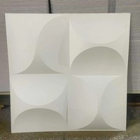 Panel Dinding PVC 3D Harga Grosir MOI, Anti Air, Anti Lembab, Dekoratif Geometris untuk Ruang Tamu, Hotel, Vila
