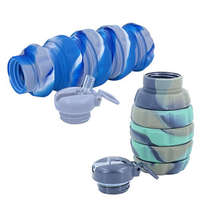 Botella <span class=keywords><strong>de</strong></span> agua <span class=keywords><strong>de</strong></span> silicona con forma <span class=keywords><strong>de</strong></span> <span class=keywords><strong>Granada</strong></span> plegable reutilizable ecológica Bpafree ligero portátil deportes <span class=keywords><strong>de</strong></span> viaje con pajita - Product Image 3
