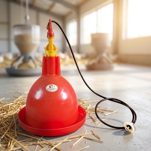 Nuovo Abbeveratoio Rotondo in Plastica di Alta Qualità <span class=keywords><strong>per</strong></span> Allevamenti di <span class=keywords><strong>Tacchini</strong></span>, con Nipple Plasson Bell DP03, Facile da Installare, <span class=keywords><strong>per</strong></span> Polli da Carne - Product Image 1