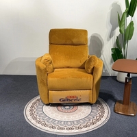 Fauteuil inclinable en tissu velours côtelé, multicolores, confortable, fauteuil relaxant individuel pour appartement, salon