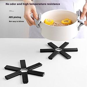Wholesale Folding Heat Insulation Pot Mat Portable Non-Slip Insulated Pad Expandable <b>Trivet</b> for Instant Pads Tabletop Hot Holder - Product Image 5