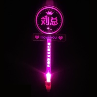 Bâton lumineux LED en acrylique pour concert, bracelet lumineux, lampe torche de soutien, impression personnalisable, style ROMANCE/Anime