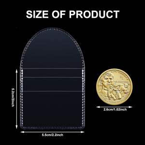 Fabrieksprijs Enkele Zak Munthoezen Collector Individuele Clear Voor Munten Sieraden Kleine Item Opslag - Product Image 2