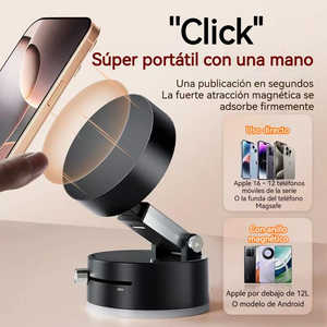 <b>Live</b> <b>streaming</b>, Foldable magnetic car phone mount, 360-degree adjustable metal mount for the console - Product Image 2