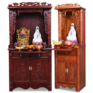 Templos Hande Made Closet Indian Hindu Santuario de madera Templo artesanal Puja Pooja Mandir Templo para el hogar - Product Image 1