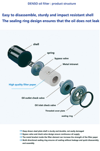 デンソー 日産車用エンジンオイルフィルター 15208-65F00 15208-ED50A 日産 サニー ティアナ ニューティーダ ラティオ リヴィナ ジェニス シルフィ用 - Product Image 6