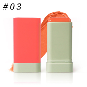High Pigment <span class=keywords><strong>Cream</strong></span> Blush Stick Atacado Meninas Cosméticos Rosa Vermelha OEM Private Label 3 Cores Pele Justa Vegan Maquiagem Mineral ODM - Product Image 6