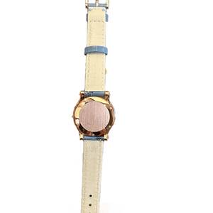 Montre à quartz pour femme avec bracelet en cuir à motif crocodile gris et cadran à chiffres romains Chopards - Product Image 4