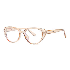 Monturas de Gafas Qianai Cat Eye M5-6340 con Protección Anti Luz Azul, Montura Completa para Mujer, Forma Irregular, Lentes de PC - Product Image 5