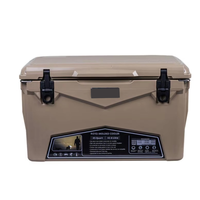 Glacière rotomoulée à roulettes 70QT en LLDPE, motif personnalisé, étanche, pour la conservation de la glace pendant plus de 5 jours, utilisation alimentaire, pêche en extérieur
