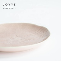Jmpjoyye — plaque de céramique à motifs de fleurs, assiettes coréennes en céramique rose