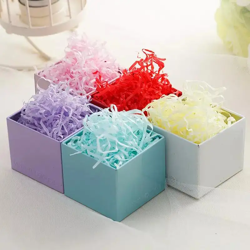 Color Cut Paper Shred Filler Protective Decorative Shredded Paper Box And Gift Filler Box Shreded Paper Filling