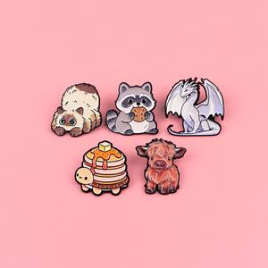 Broche de la <span class=keywords><strong>série</strong></span> animale, épinglette mignonne, badge en métal, bijoux de mode, accessoires décoratifs pour sacs et vêtements, en stock - Product Image 1