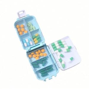 Promotional <b>Plastic</b> Cutter Pill Box Medicine case <b>Pocket</b> Storage case Travel Pill Box - Product Image 1
