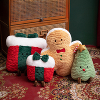 Lot de jouets en peluche de Noël mignons en gros : Père Noël, renne, bonhomme de neige, poupées en peluche douces OEM