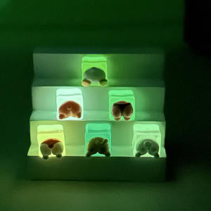 Dibujos animados luminosos animales lindos cubitos de hielo inferior encantos para DIY materiales hechos a mano decoración de la casa escritorio Ornamen pequeños regalos - Product Image 5