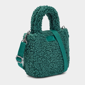 Bolso Tote Mini Cruzado de Felpa Sherpa con Logotipo Personalizado y Correas Ajustables - Product Image 6