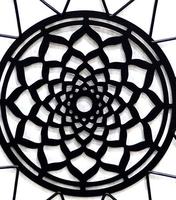Décoration murale en métal découpé au laser, motif végétal Art Déco, pour la décoration de la maison
