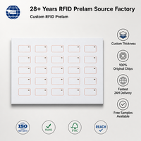 Direktvertrieb Klassische 1K NFC RFID Smart Card Chip-Einlage Wasserdichtes Design für Zahlungsanwendungen