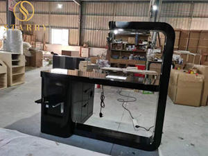 Table à ongles noire haute brillance de Style français classique <span class=keywords><strong>2022</strong></span> avec collecteur de poussière - Product Image 6