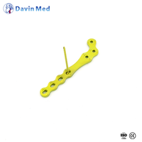 Implant vétérinaire spécifique : Plaque osseuse de blocage en titane précontournée en forme de L, série ALPS 4.0/3.5/2.4
