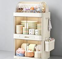 Égouttoir de rangement multicouche pour vaisselle de bébé, couvercle anti-poussière, organisateur pour biberons et bols d'aliments complémentaires, cuisine